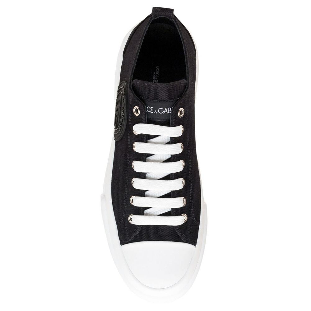 Black Cotton Sneaker