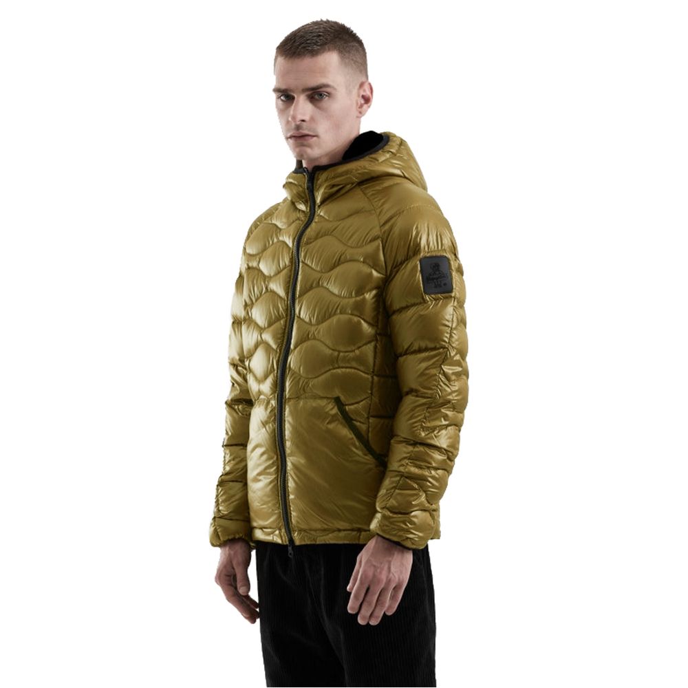 Yellow Nylon Men's Jacket