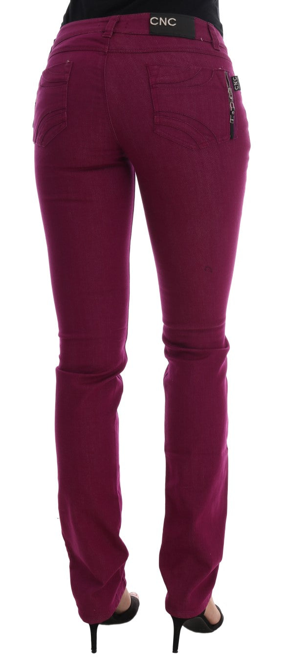 Elegant Purple Super Slim Jeans