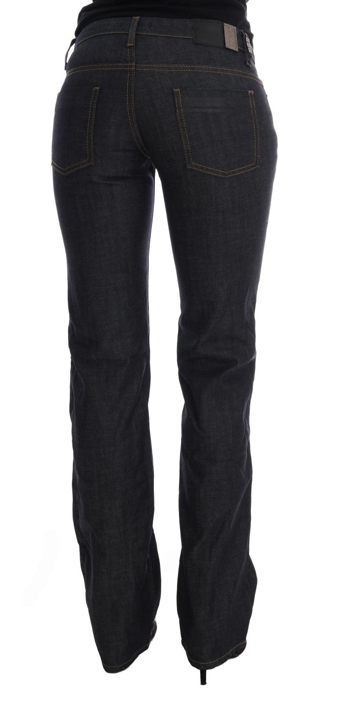 Chic Dark Blue Straight Fit Jeans