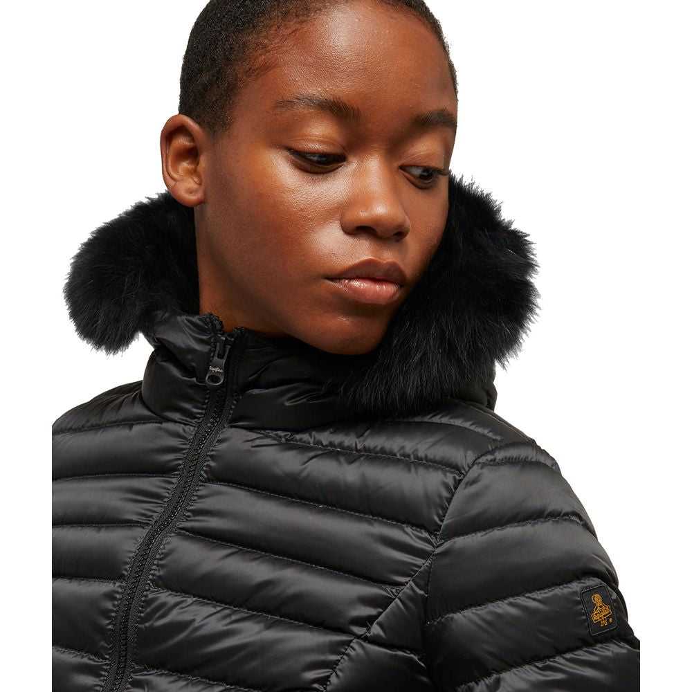 Black Nylon Women Jacket