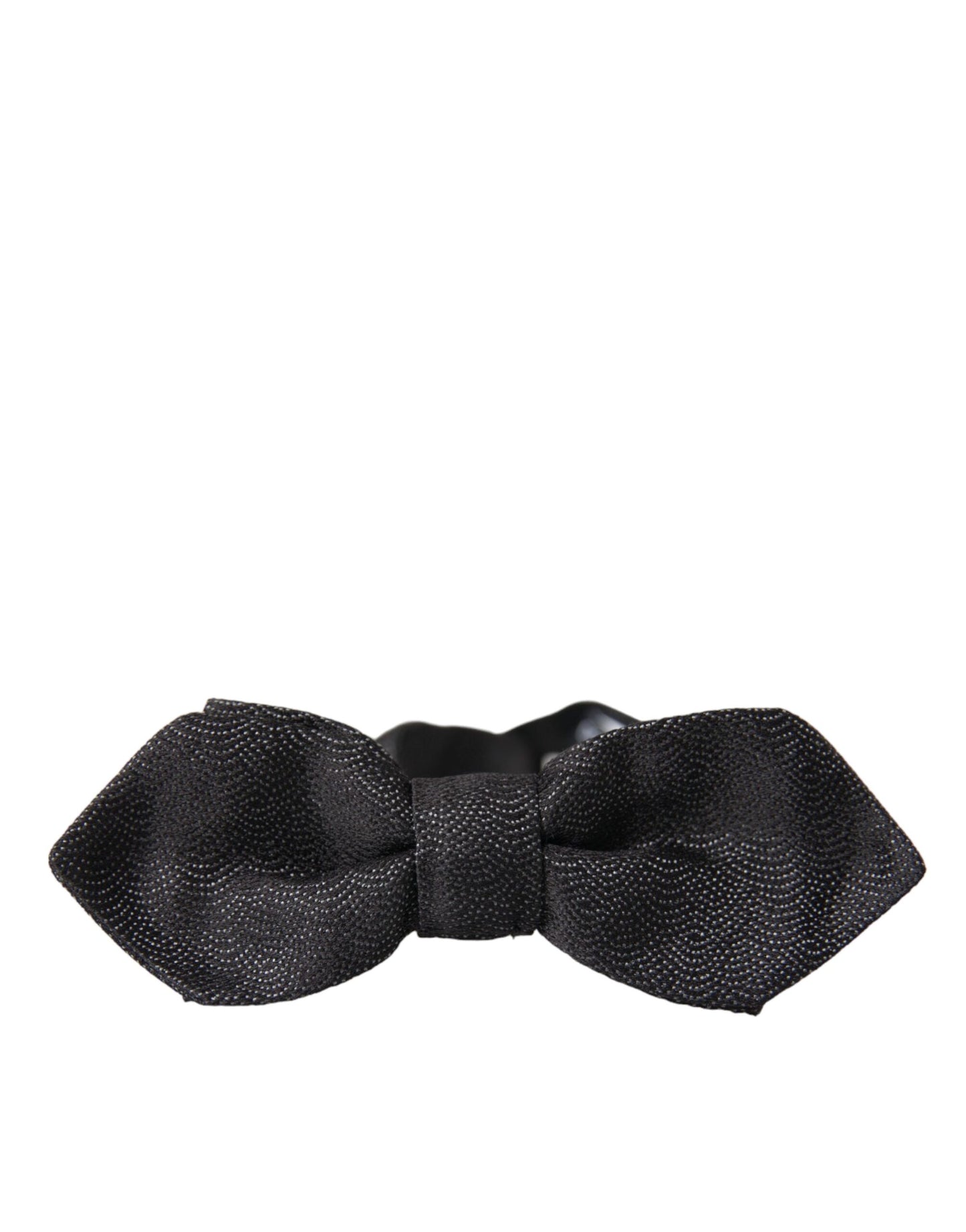 Black Silk Adjustable Neck Men Bow Tie