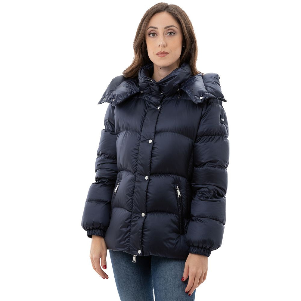 Blue Polyamide Jackets & Coat