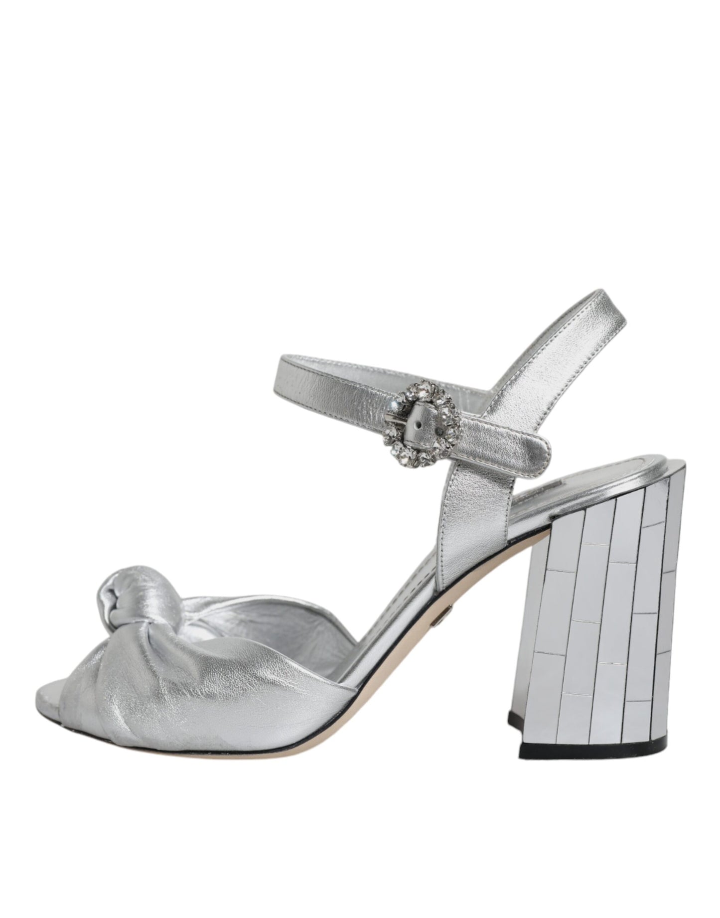 Silver Mirror Heels KEIRA Sandals Shoes