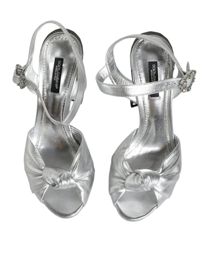 Silver Mirror Heels KEIRA Sandals Shoes