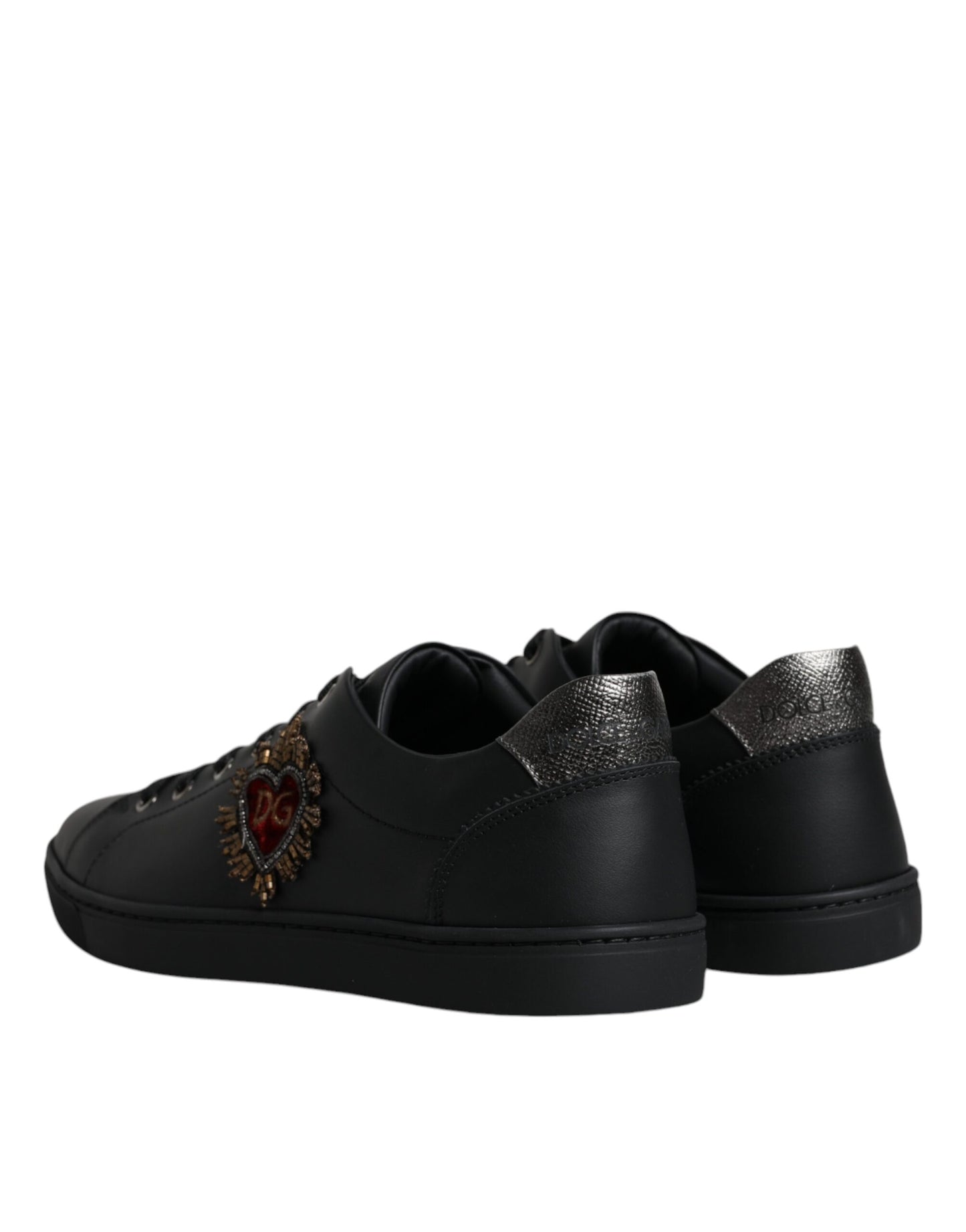 Black London Sacred Heart Men Sneakers Shoes