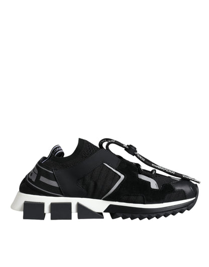 Black Mesh Sorrento Trekking Sneakers Shoes