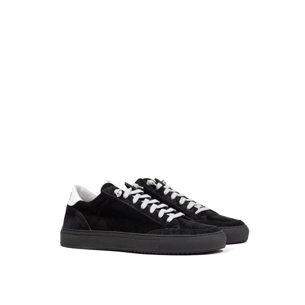 Black Leather Scamociata Sneaker