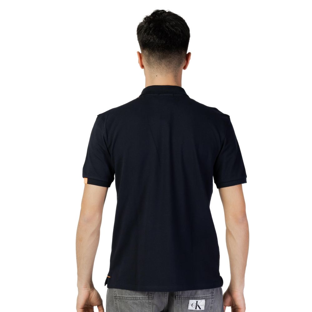 Blue Cotton Polo Shirt