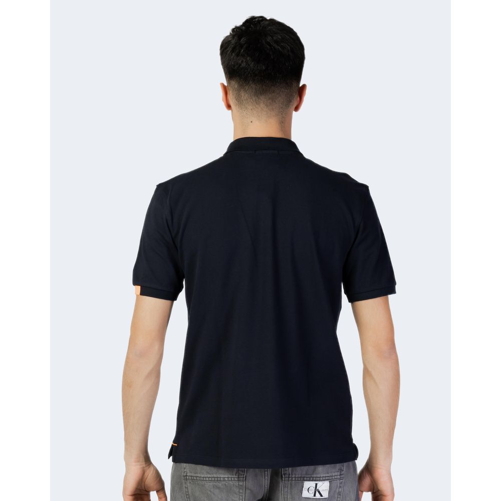 Blue Cotton Polo Shirt