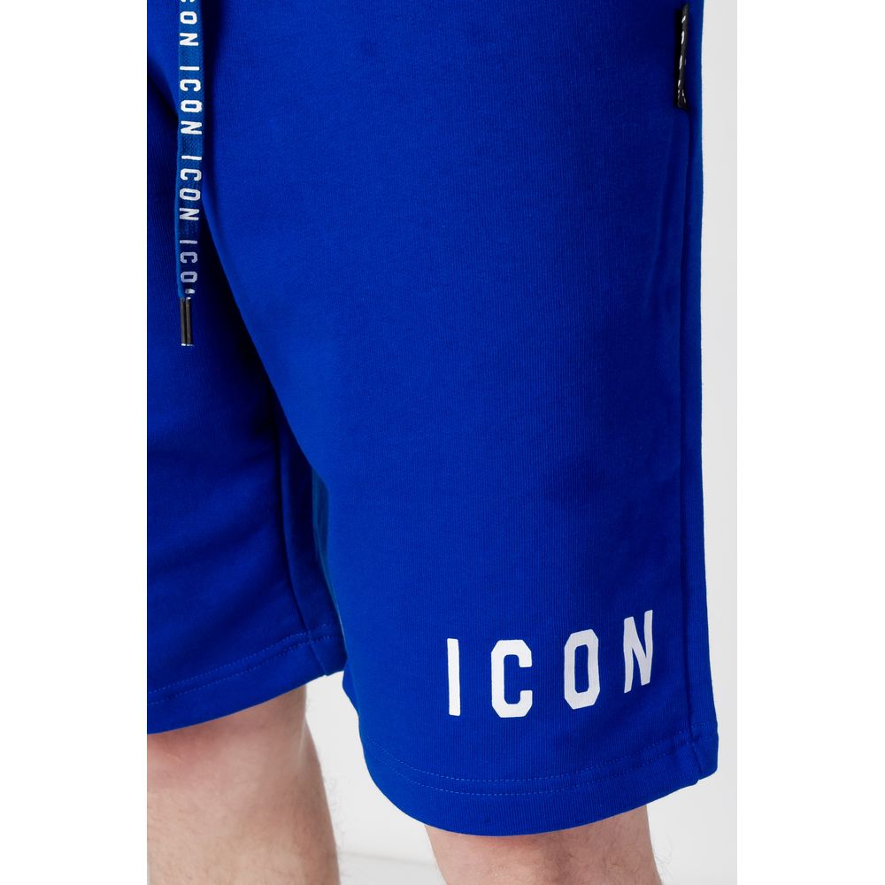 Blue Cotton Short