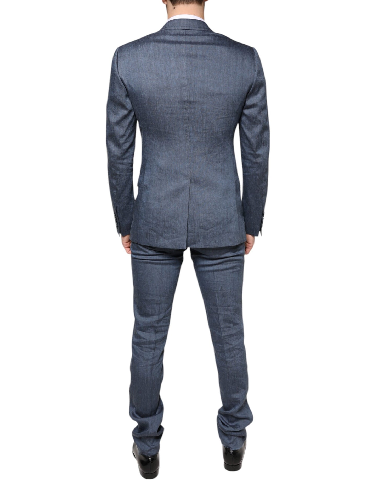 Light Blue Linen 2 Piece Single Breasted Suit