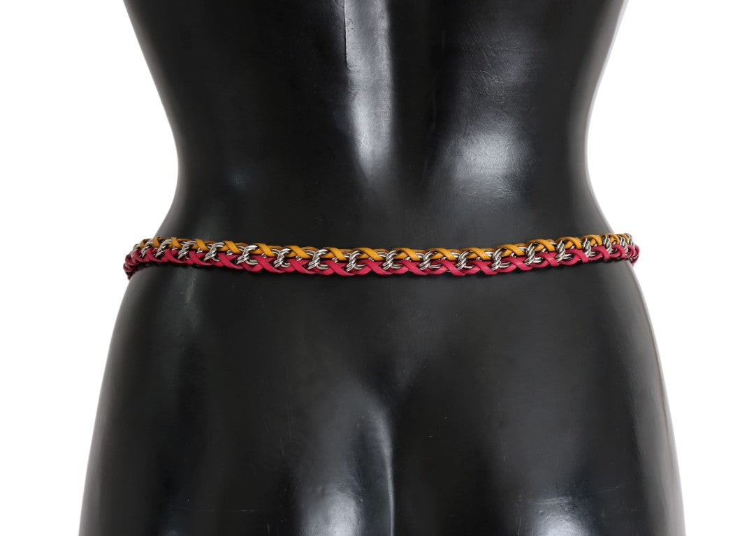 Elegant Multicolor Crystal-Embellished Belt