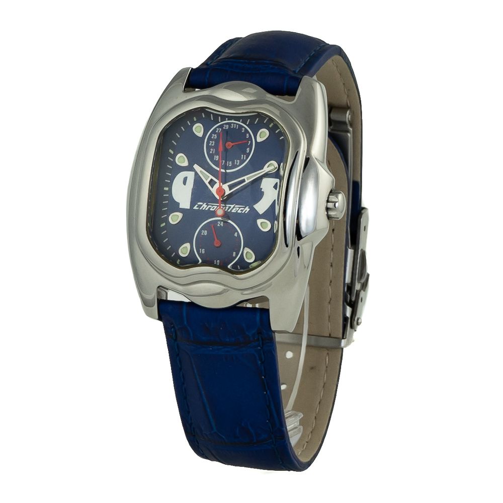 Blue Leather Watch