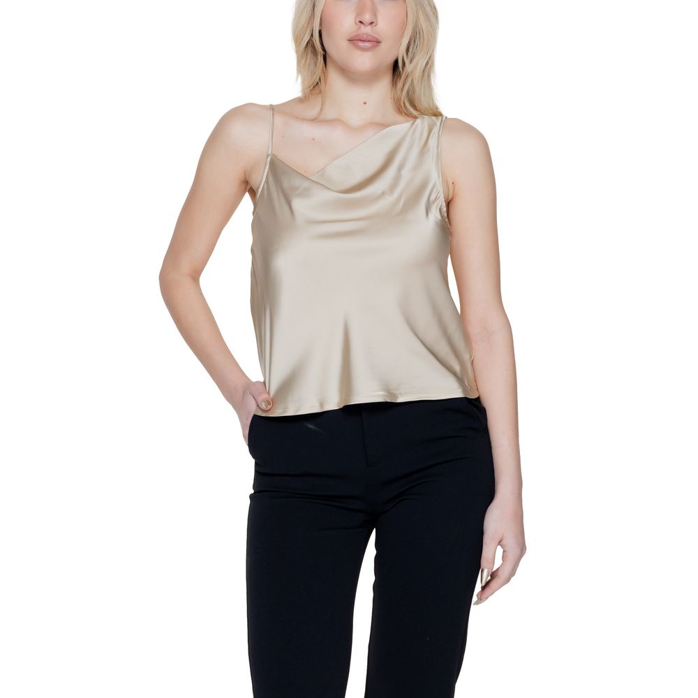 Gold Polyester Tops & T-Shirt