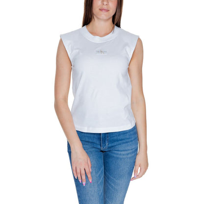 White Cotton Tops & T-Shirt