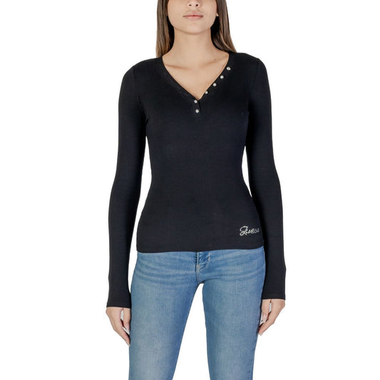 Black Viscose Tops & T-Shirt