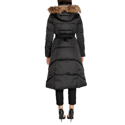 Black Polyester Jackets & Coat