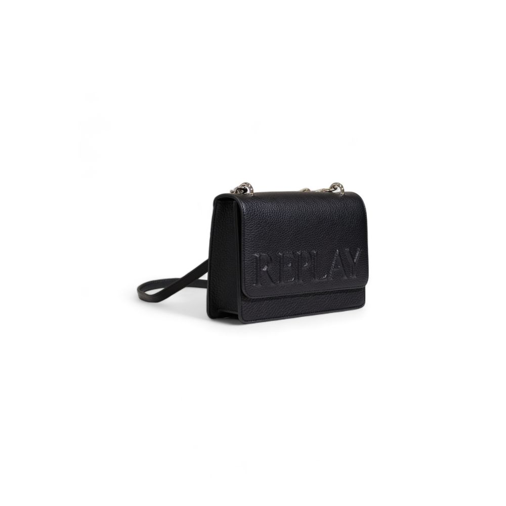 Black Polyester Handbag