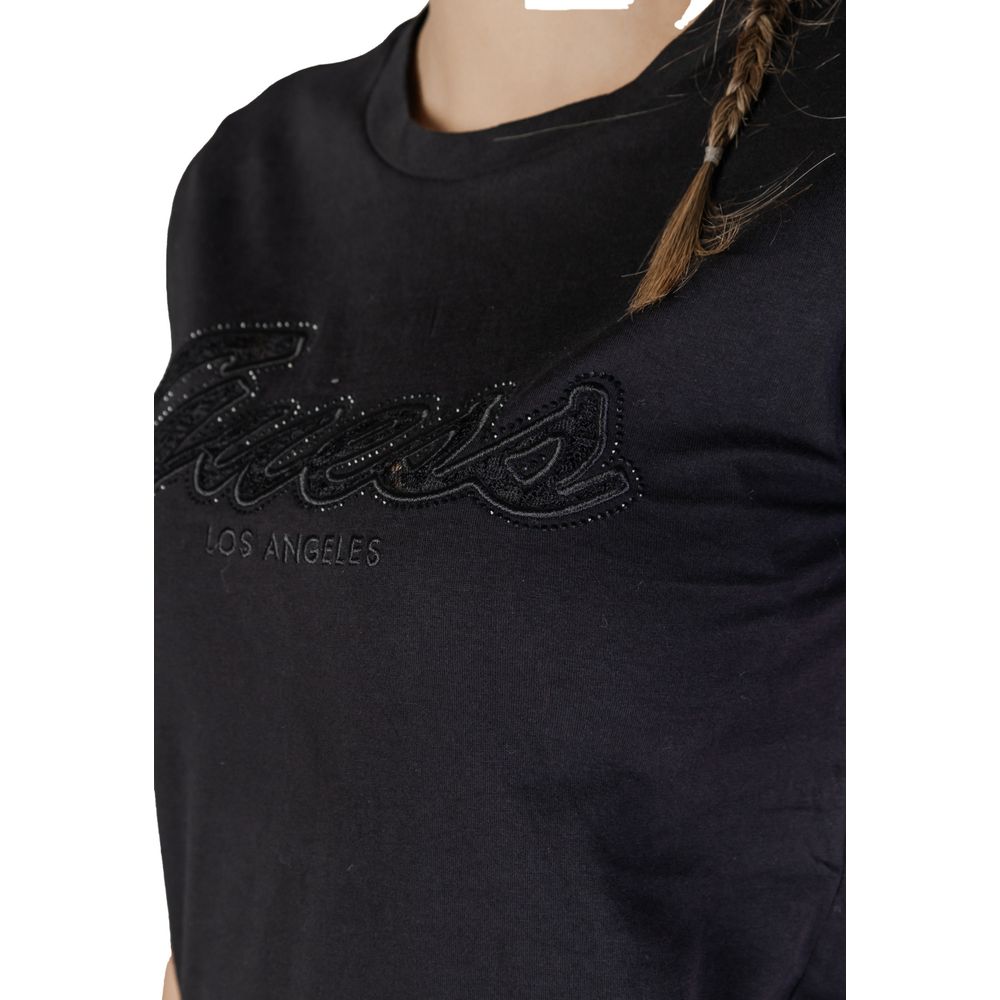 Black Cotton Tops & T-Shirt