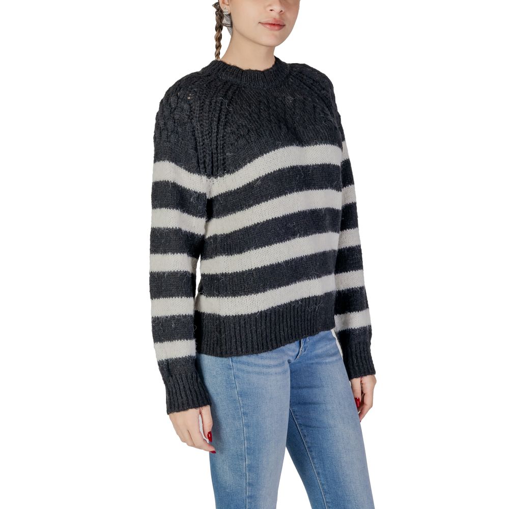 Black And White Recycled Polyester Sweater