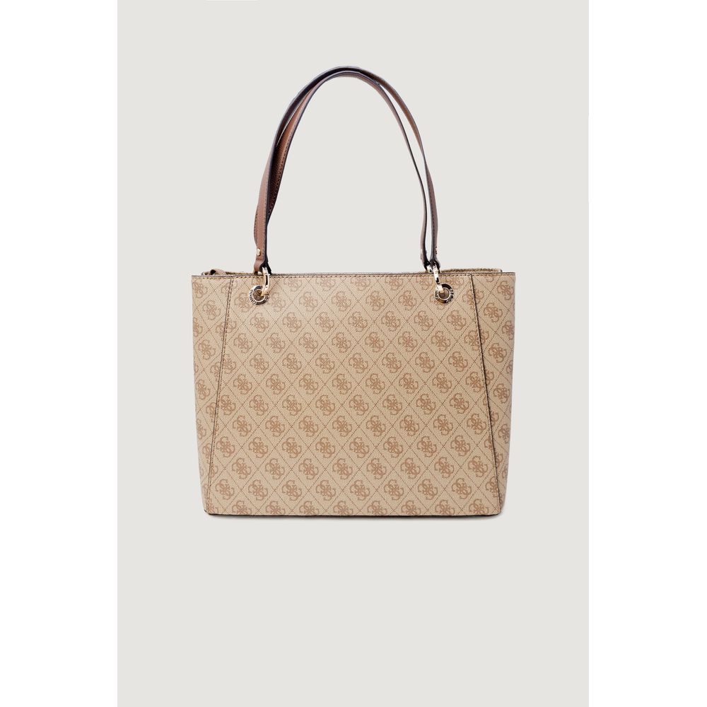 Beige Polyethylene Handbag