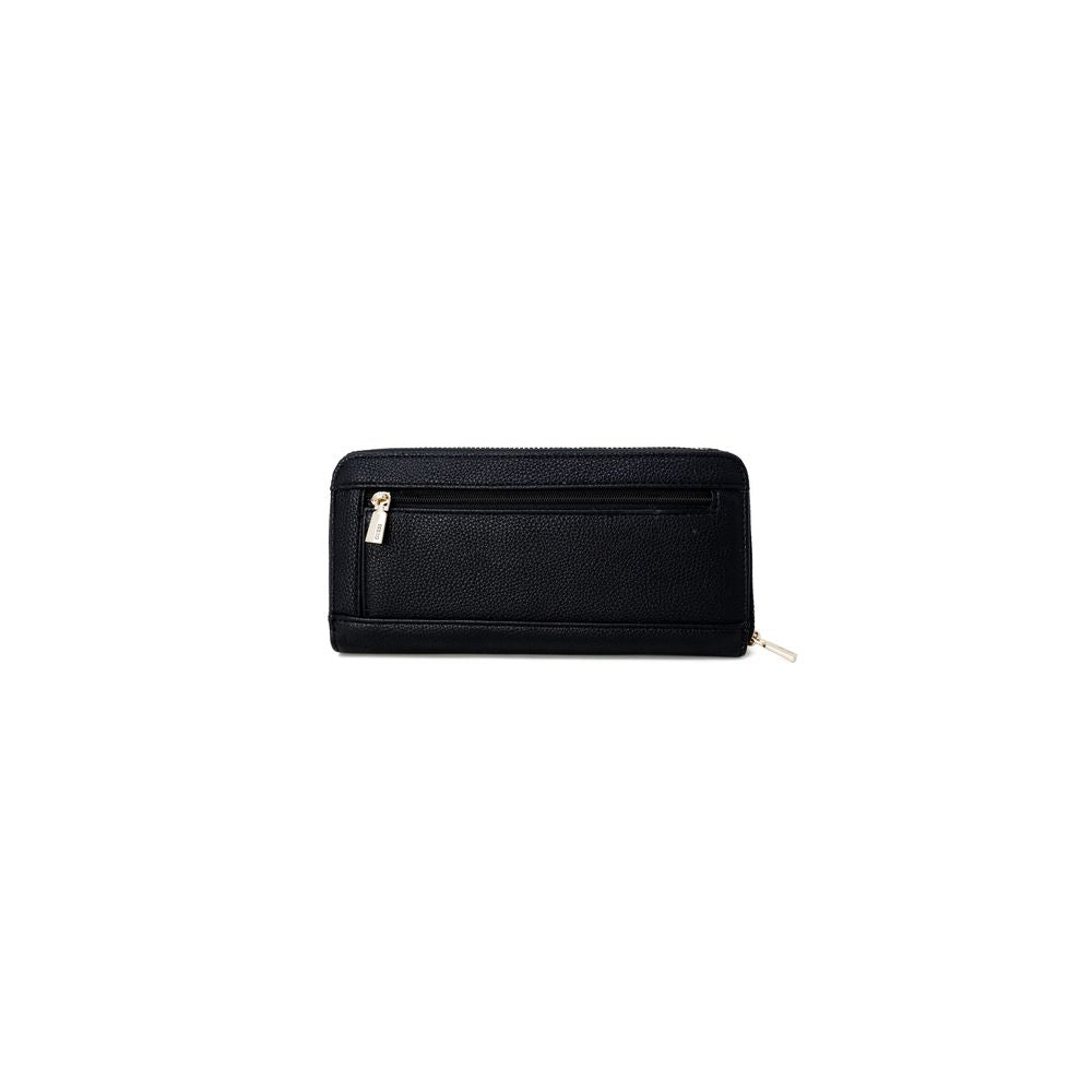 Black Synthetic Leather Wallet