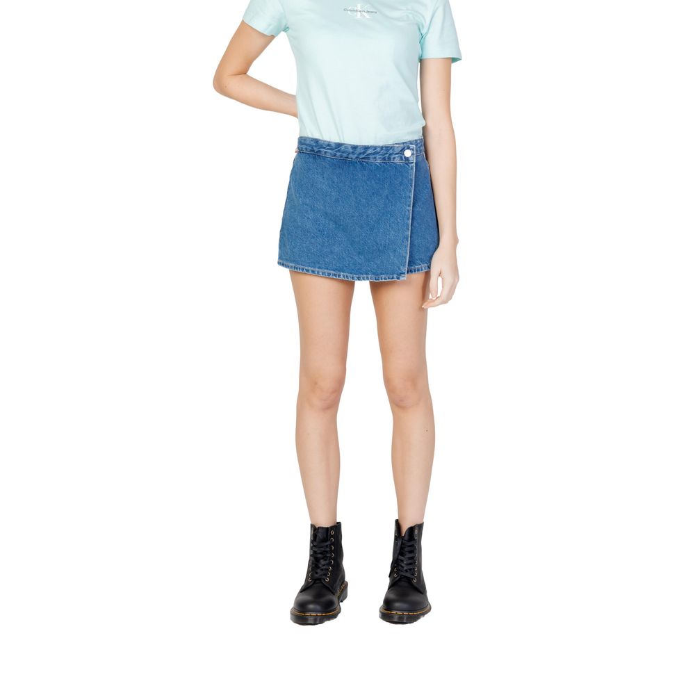 Blue Cotton Short