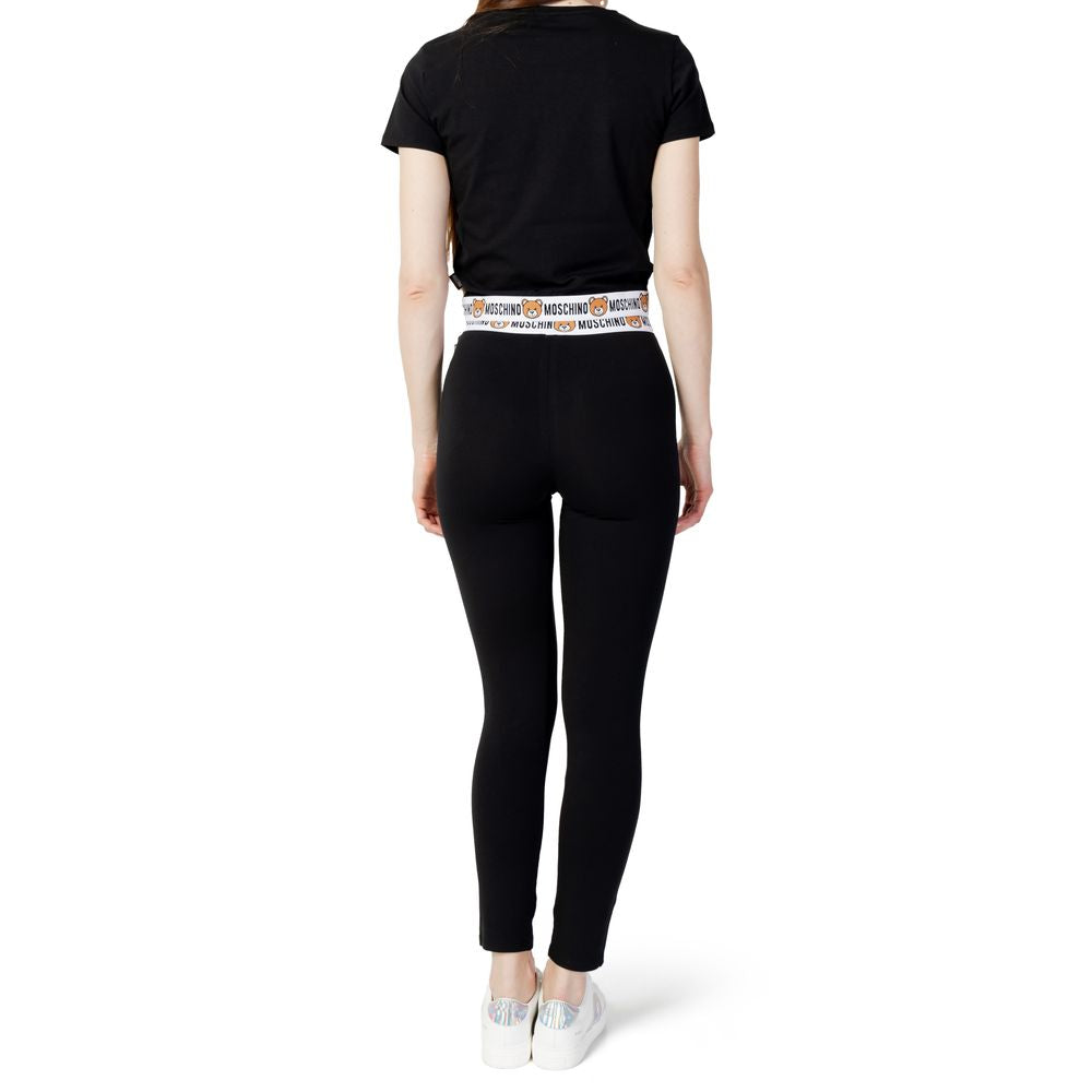 Black Cotton Jeans & Pant