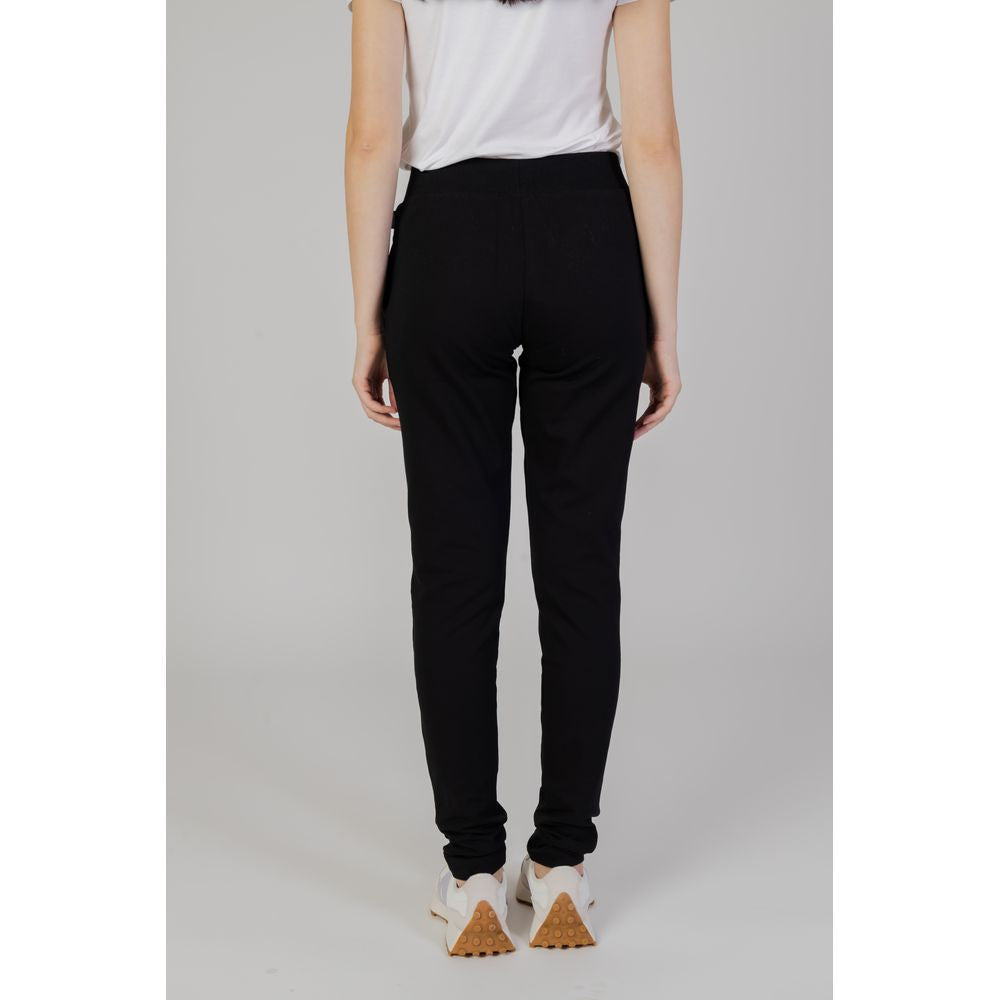 Black Cotton Jeans & Pant