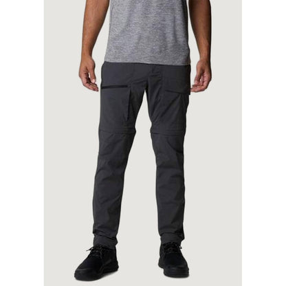 Gray Nylon Jeans & Pant