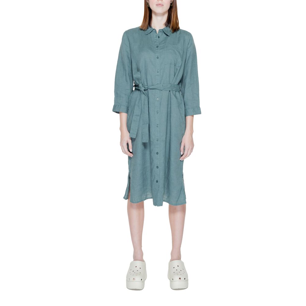 Green Linen Dress