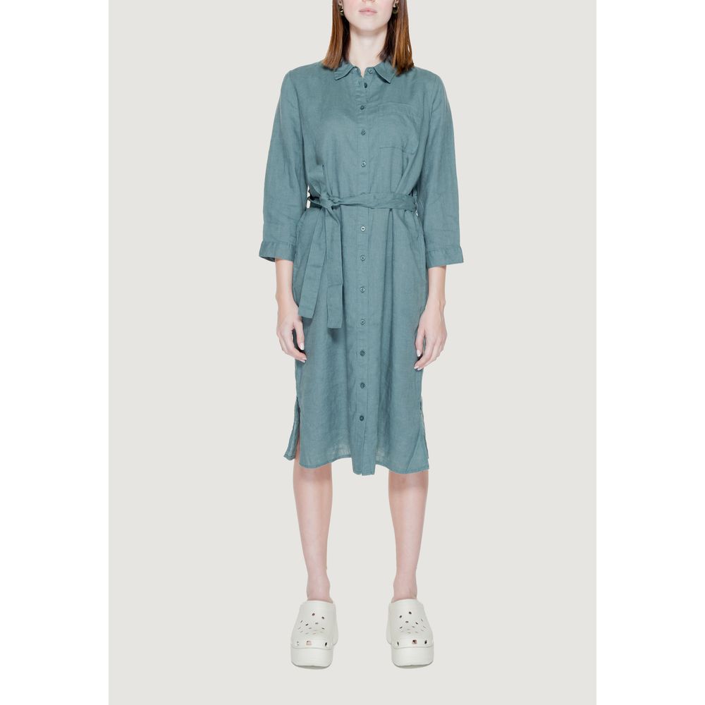 Green Linen Dress