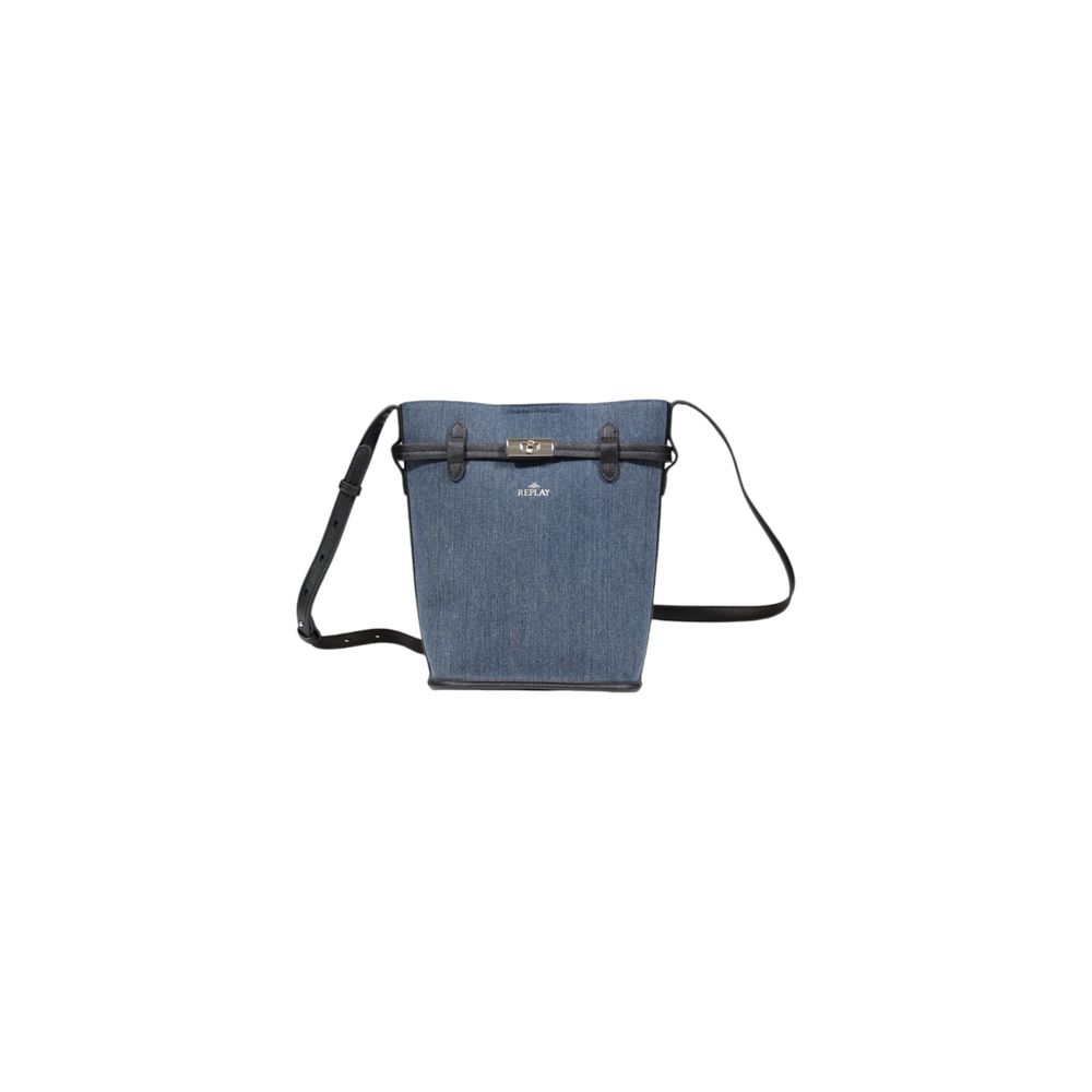 Blue Cotton Handbag