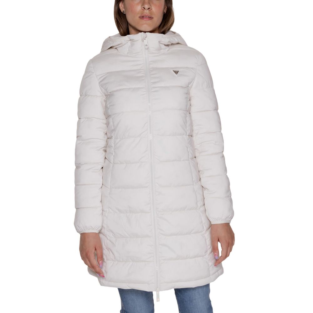 White Polyester Jackets & Coat