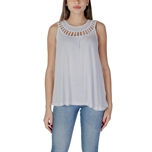 White Viscose Tops & T-Shirt