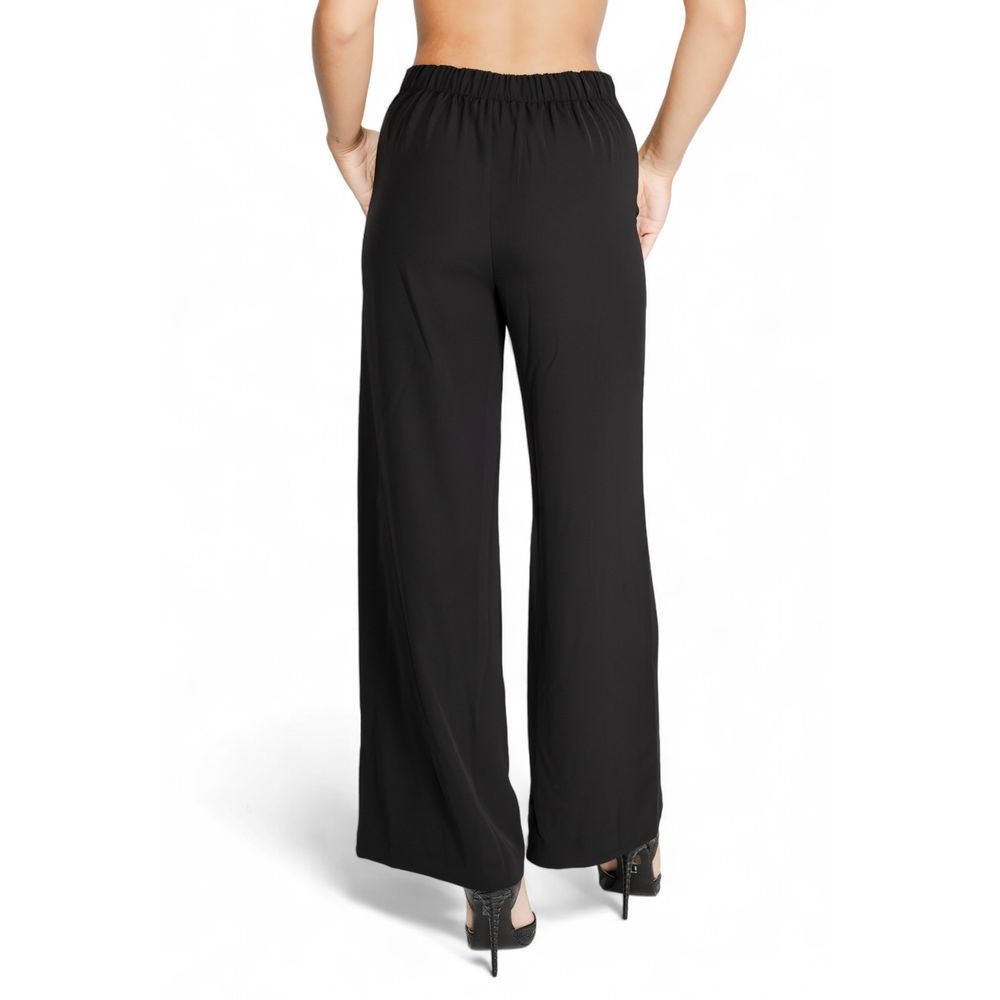 Black Polyester Jeans & Pant