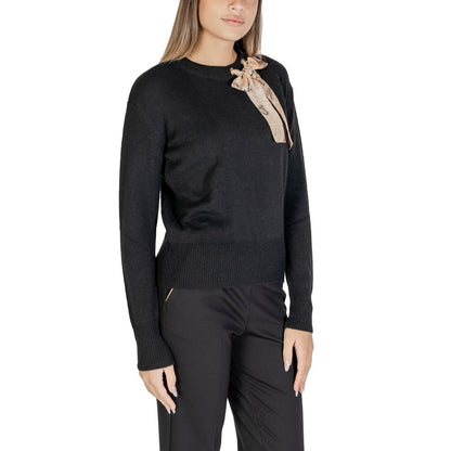 Black Polyester Sweater