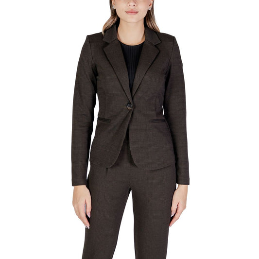 Brown Polyester Suits & Blazer