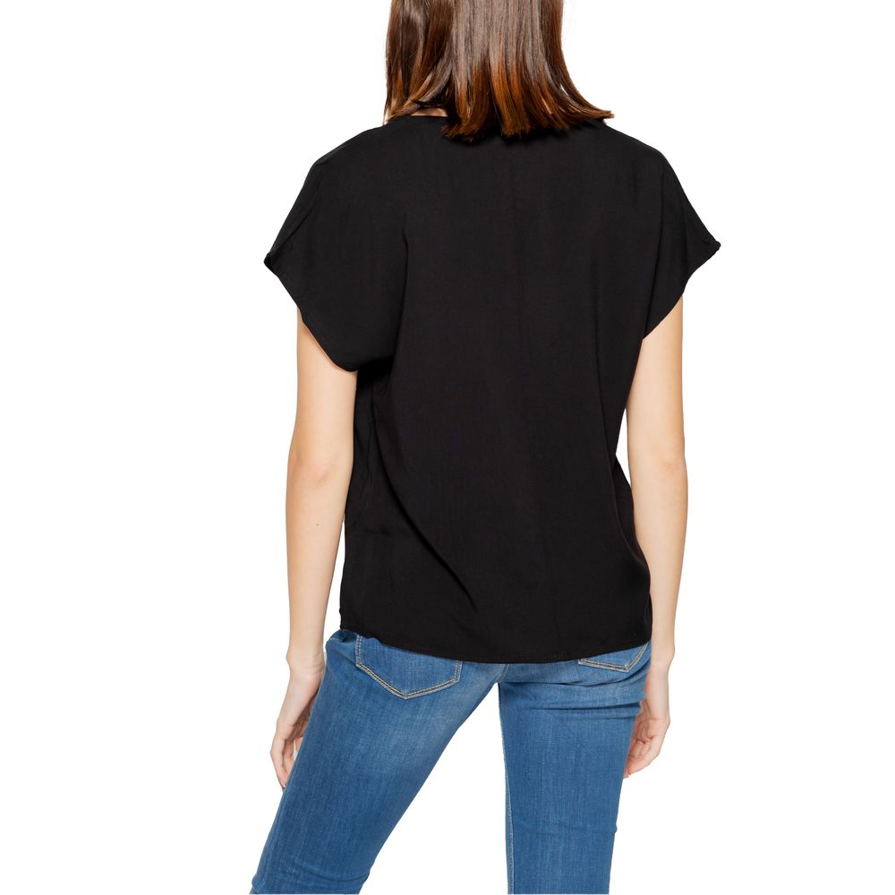 Black Viscose Tops & T-Shirt