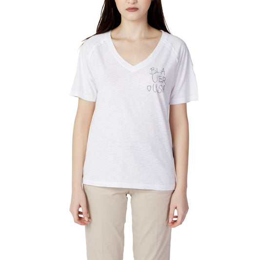 White Cotton Tops & T-Shirt