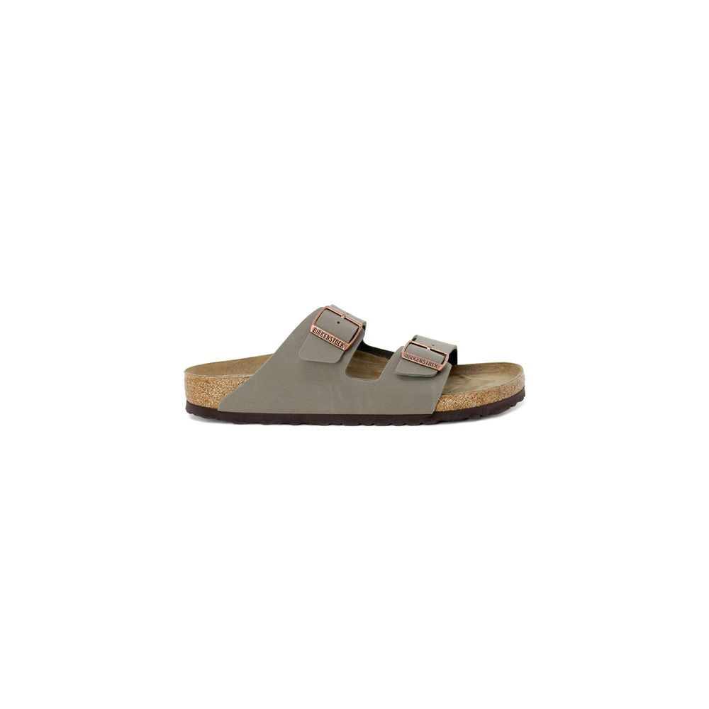 Gray Leather Sandal