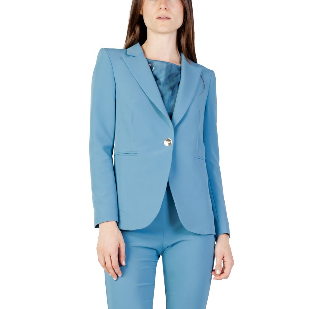 Turquoise Polyester Suits & Blazer