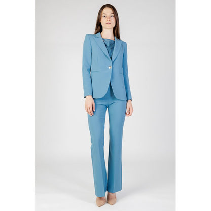 Turquoise Polyester Suits & Blazer