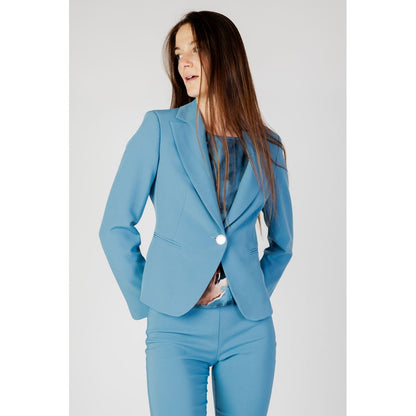 Turquoise Polyester Suits & Blazer