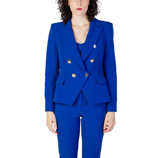 Blue Polyester Suits & Blazer