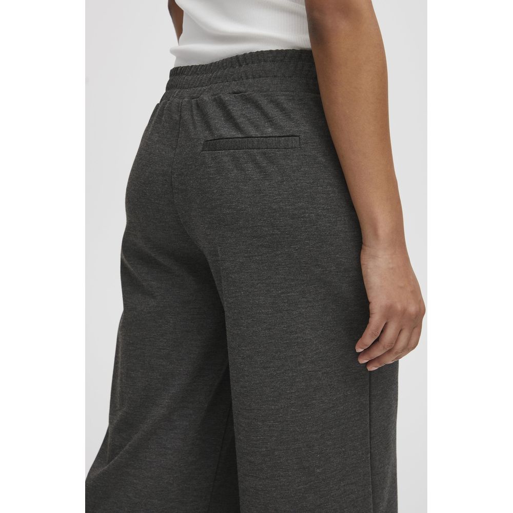 Gray Recycled Polyester Jeans & Pant