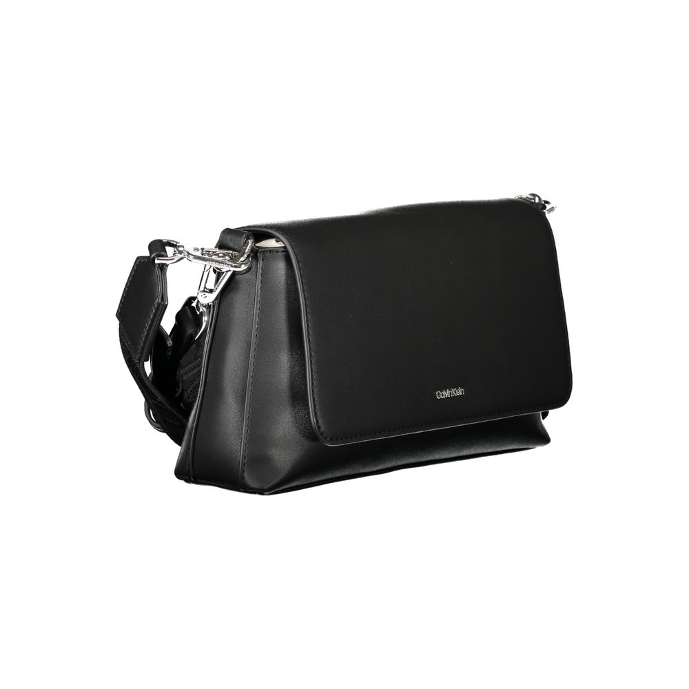 Black Polyester Handbag