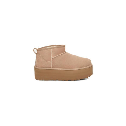 Beige Suede Boot