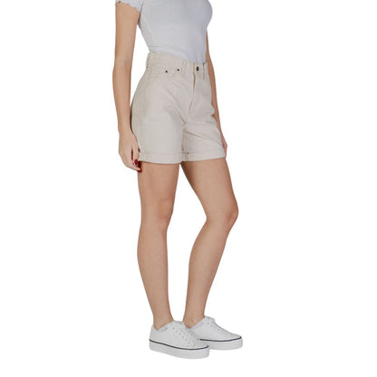 Beige Cotton Short